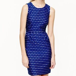 Jcrew polka dot shift dress
